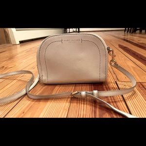 Marc Jacobs Leather Playback Crossbody Purse Beige